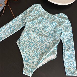 Floral Patterned Kids One Piece